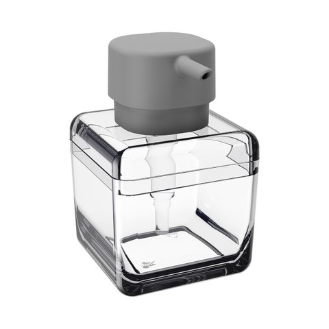 Porta Sabonete Líquido Coza Cube 330 Ml Cristal