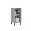 Ver imagem 3 de Balcão de Cozinha 1 Porta 40 cm Valência Cinza Claro 100% MDF Casamia