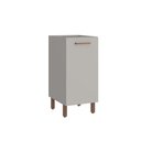 Ver imagem 1 de Balcão de Cozinha 1 Porta 40 cm Valência Cinza Claro 100% MDF Casamia
