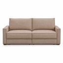 Ver imagem 3 de Sofá Sala de Estar Nilo Retratil Manual 180cm 2 Lugares Linho Marrom Claro M1 - Monari Design