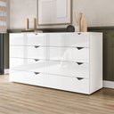 Ver imagem 1 de Cômoda Porto 8 Gavetas Branco - Politorno