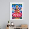 Quadro Deusa Hindu Lakshmi - 60x48cm:madeira Preta - 1