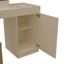 Ver imagem 3 de Escrivaninha Penteadeira Camarim de Canto com Espelho Star Freijó-off White - Mabe Magazine