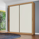 Ver imagem 2 de Guarda Roupa Solteiro 2 Portas de Correr 4 Gavetas 100% MDF Zurique