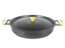 Ver imagem 1 de Frigideira Alumínio Fundido Craqueada Alça Meia Lua 28cm Diviforte