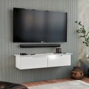 Ver imagem 2 de Rack Aparador Suspenso Flow com 2 Portas Basculante Branco