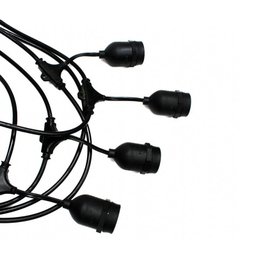 Cordão de Luzes Taschibra Cipro para 8 Lâmpadas E27 Preto Bivolt - 4