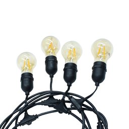 Cordão de Luzes Taschibra Cipro para 8 Lâmpadas E27 Preto Bivolt - 3