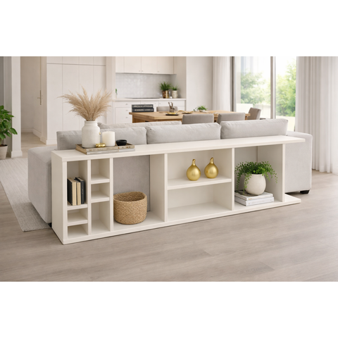 Aparador Mesa para Sofá com Adega Nicho Decoração
