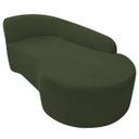 Ver imagem 5 de Kit Divã Recamier Orgânico França 140cm Lado Direito e Poltrona Amore Linho
