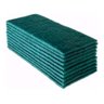 Kit 10 Fibra Limpeza Geral Verde P/ Suporte Lt ou Manual 10x25 Cm Esponflora Multiuso - 1