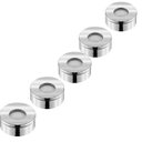 Ver imagem 1 de Kit 5 Spot Led Redondo Sobrepor Embutir P/ Móveis Nichos:branco Frio/cromo