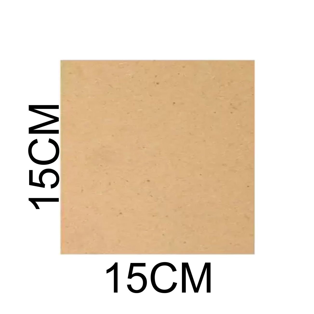 Chapa Mdf Branco 3mm Placa 15x15 Cm para Artesanato Adesivo 30 Unidades - 3