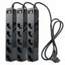 Filtro de linha com protetor contra surtos (DPS) - 127/220 volts - 10 amperes - 5 tomadas - 3 pinos  - 5