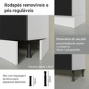 Ver mais imagens de Balcão Porta-Temperos 20 cm 1 Porta Branco/Preto Lux Madesa