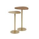 Ver imagem 1 de Conjunto Mesas de Apoio Orgânicas MDF Cor:Dourado