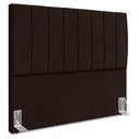 Ver imagem 1 de Cabeceira Queen 160 Cm com Frame Dalia Suede Marrom Artte