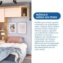 Ver imagem 6 de Armário Aéreo Modulado 1 Porta Infinity Marrom/Cedro/Blush Line