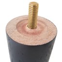 Ver imagem 3 de Conjunto 12 Pés de Cama 20cm Pés de Madeira Palito Box Baú Casal Preto