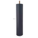 Ver imagem 2 de Conjunto 12 Pés de Cama 20cm Pés de Madeira Palito Box Baú Casal Preto