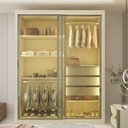 Ver imagem 7 de Guarda-Roupa Solteiro 2 Portas Reflectante com LED 100% MDF Royale