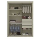 Ver mais imagens de Guarda-Roupa Solteiro 2 Portas Reflectante com LED 100% MDF Royale