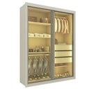Ver imagem 4 de Guarda-Roupa Solteiro 2 Portas Reflectante com LED 100% MDF Royale