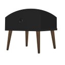 Ver imagem 5 de Kit 2 Mesas de Cabeceira Madri Retrô com Pé Palito 3 Gavetas Preto