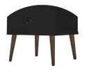 Ver imagem 5 de Kit 2 Mesas de Cabeceira Madri Retrô com Pé Palito 3 Gavetas Preto