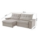 Ver imagem 6 de Sofá Lua Veludo 02 Módulos 120 Cm B25cm Meu Sofá Online