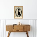 Ver imagem 1 de Quadro Decorativo Plaquinha Srta 24x18cm - com Vidro:moldura Preta