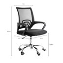 Ver imagem 4 de Cadeira de Escritório Mesh Diretor Giratoria New Java - Preto