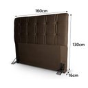 Ver imagem 2 de Cabeceira Cama Box Queen 160cm Suede Velut Marrom - King House