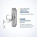 Ver imagem 4 de Ventilador Parede Mondial Turbo Pro Nvp-pro-50 Preto 220v