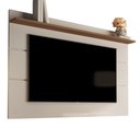 Ver imagem 1 de Painel de TV para Quarto Sala até 55" Prateleira Superior Vivare 1,36 Anto:OffWhite/Freijó