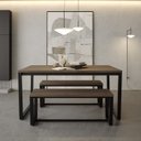 Ver imagem 2 de Mesa de Jantar 160x90cm Estilo Industrial Concept CabeCasa MadeiraOriginals Marrom