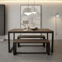 Ver imagem 2 de Mesa de Jantar 160x90cm Estilo Industrial Concept CabeCasa MadeiraOriginals