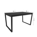 Ver imagem 3 de Mesa de Jantar 135x90cm Estilo Industrial Concept CabeCasa MadeiraOriginals Preto