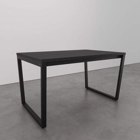 Mesa de Jantar 135x90cm Estilo Industrial Concept CabeCasa MadeiraOriginals Preto