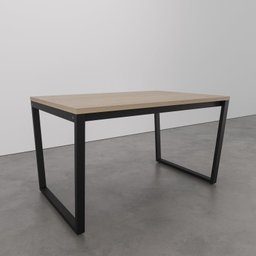 Mesa de Jantar 135x90cm Estilo Industrial Concept CabeCasa MadeiraOriginals Marrom - 1