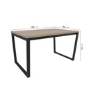 Ver imagem 3 de Mesa de Jantar 135x90cm Estilo Industrial Concept CabeCasa MadeiraOriginals Marrom