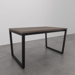 Mesa de Jantar 135x90cm Estilo Industrial Concept CabeCasa MadeiraMadeira - 1