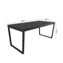 Mesa de Jantar 180x90cm Estilo Industrial Concept CabeCasa MadeiraMadeira - 3