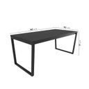 Ver imagem 3 de Mesa de Jantar 180x90cm Estilo Industrial Concept CabeCasa MadeiraOriginals Preto