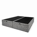 Ver imagem 3 de Base Box Baú King Bipartida Linho 1,93x2,03