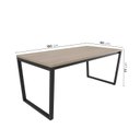 Ver imagem 3 de Mesa de Jantar 180x90cm Estilo Industrial Concept CabeCasa MadeiraOriginals Marrom