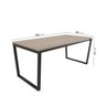 Mesa de Jantar 180x90cm Estilo Industrial Concept CabeCasa MadeiraMadeira - 3