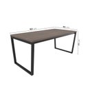 Ver imagem 3 de Mesa de Jantar 180x90cm Estilo Industrial Concept CabeCasa MadeiraOriginals Marrom