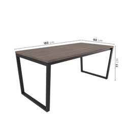 Mesa de Jantar 180x90cm Estilo Industrial Concept CabeCasa MadeiraMadeira - 3