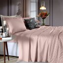 Ver imagem 1 de Jogo Roupa de Cama Toque de Algodão Solteiro 3 Peças Rosa Tule Hedrons